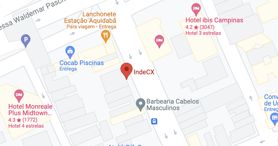 Mapa IndeCx Campinas SP